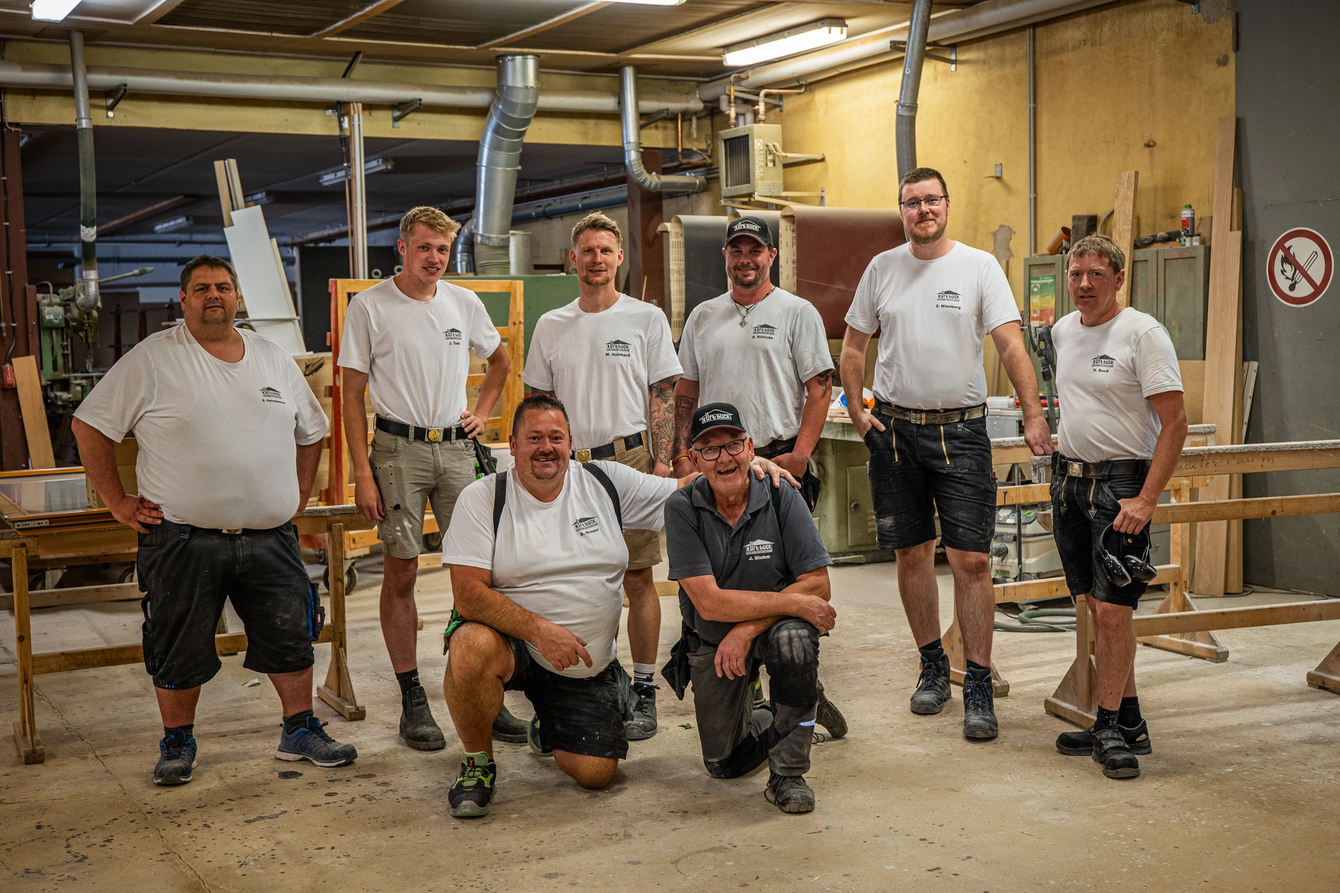 Teamfoto Kurt Buck Baugesellschaft GmbH & Co. KG – Erfolgsgeschichte Recruiting